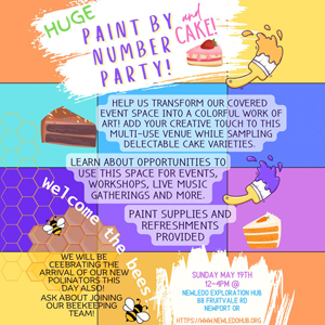 Mural painting, Cake party and Bees Welcoming